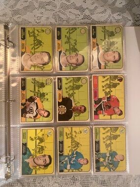 1968-69 Topps Hockey 63 card Starter Set, Stars, Lower grade